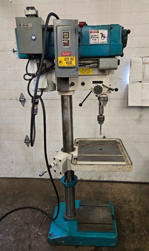 Clausing 20" Variable Speed Drill Press, 3 Ph. 460 Volts, Model 2276