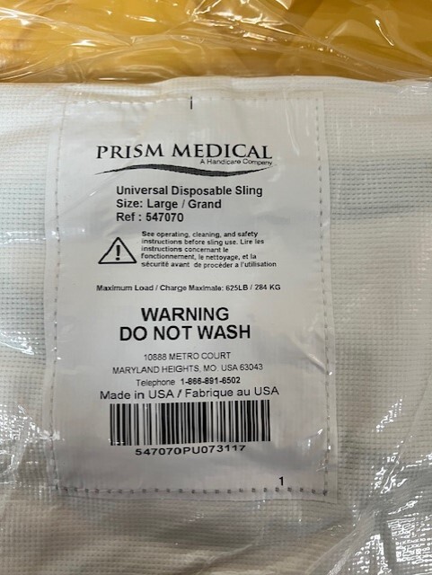 Prism Medical - Universal Disposable Sling - Size Large - Ref 547070