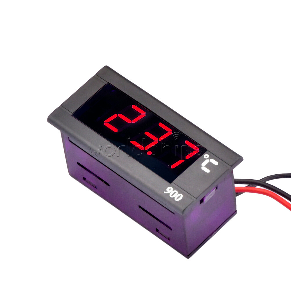 AC220V Embedded Thermometer Refrigerator Digital Temperature Meter Pannel