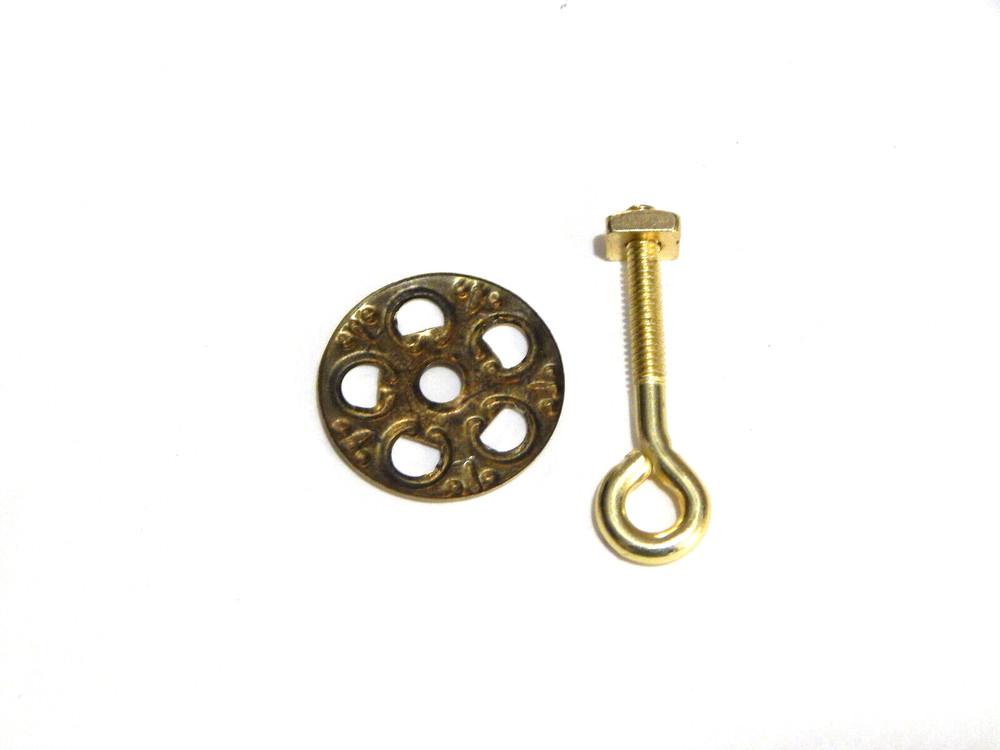 Victorian Drawer Pull Ornate Brass