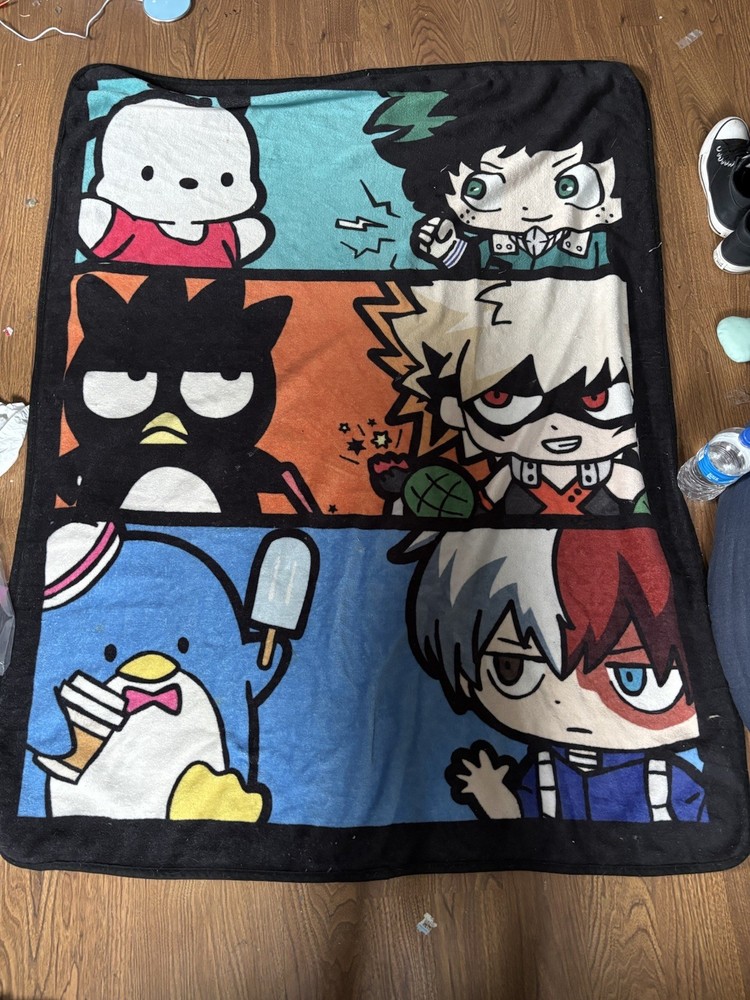 My Hero Academia X Sanrio Throw Blanket