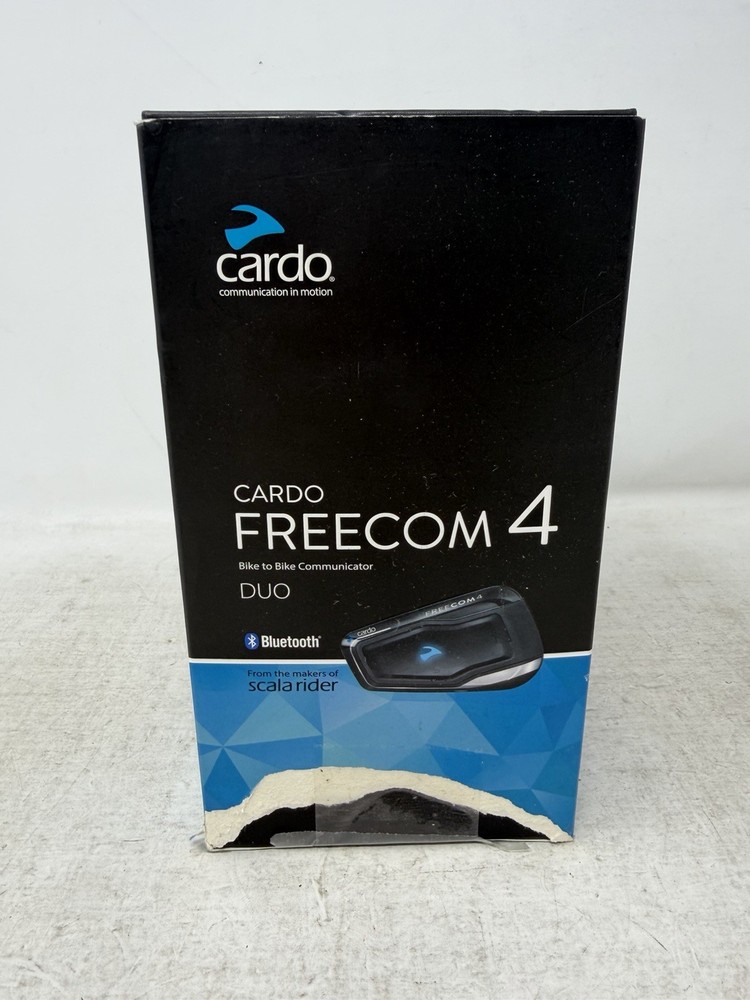 CARDO FREECOM 4 Duo Bluetooth Intercom Headset for Riders (2 units) Read