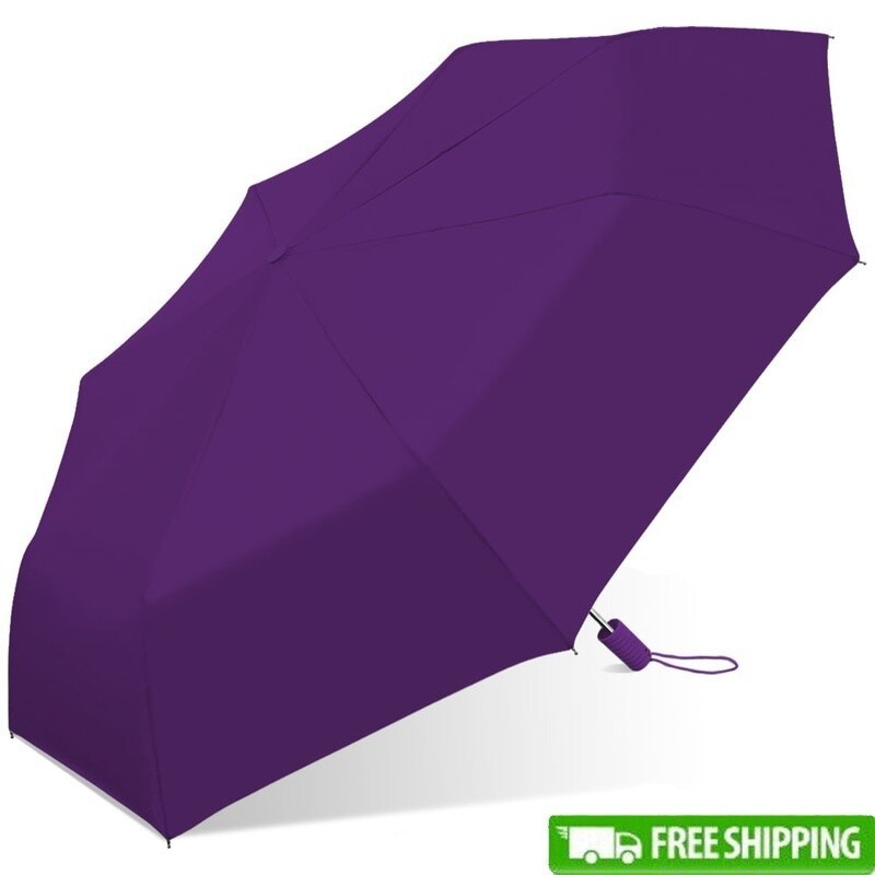 Windproof Auto Open Umbrella Waterproof Compact Folding Canopy Travel Use