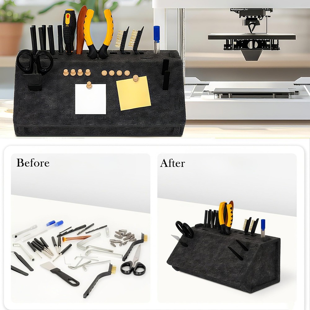 Screwdriver Organizer Rack for Workbench, Desktop Hand Tool Storage Holder, S...