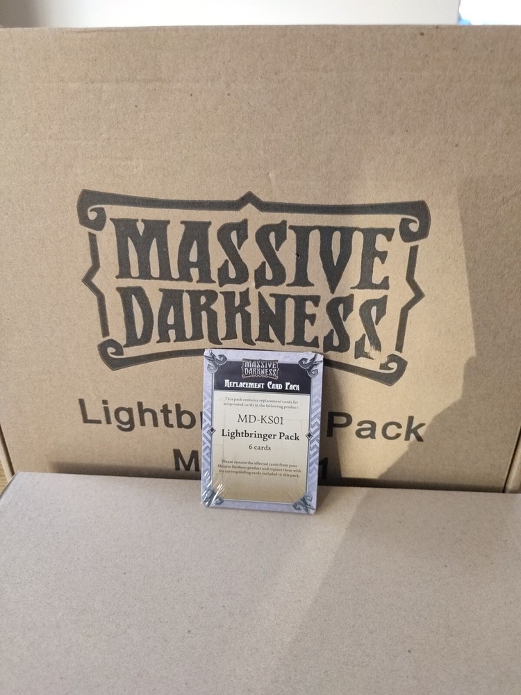 Massive Darkness Kickstarter Rare Exclusive Md Ks01 Lightbringer Pack 6 cards