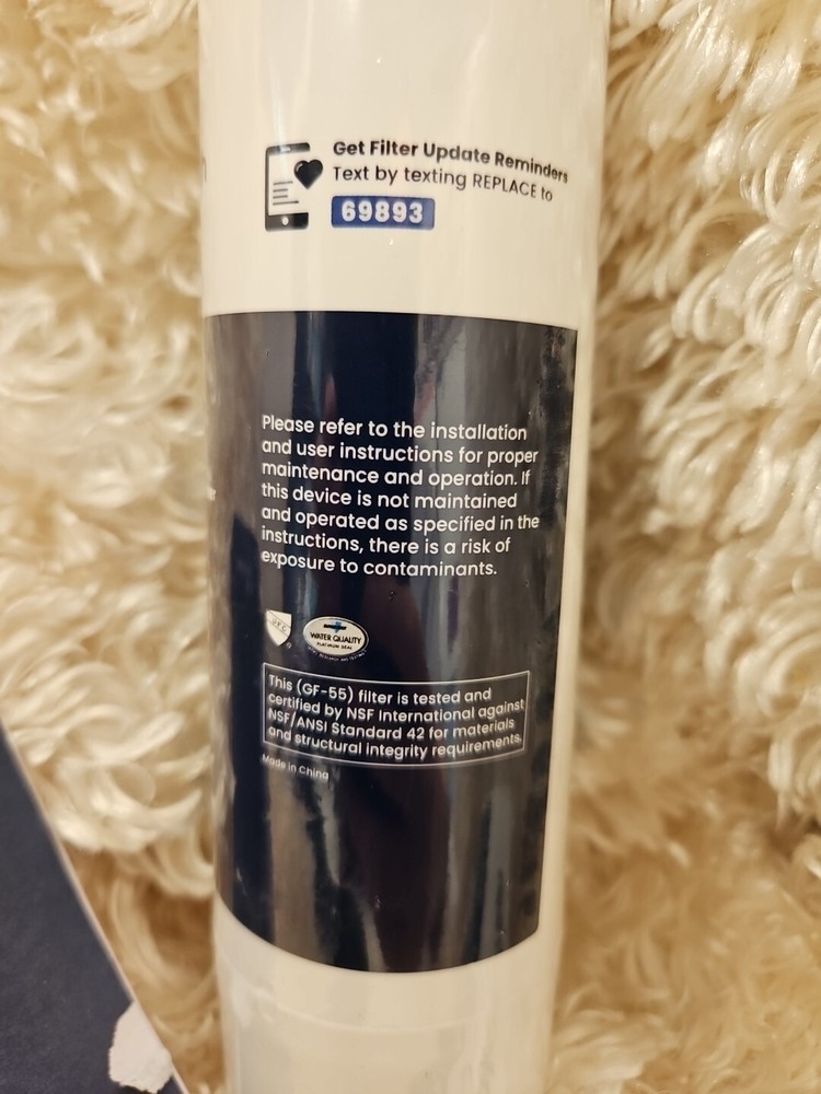 GLACIER FRESH Ice & Water Refrigerator Filter GF-55 SEALED!