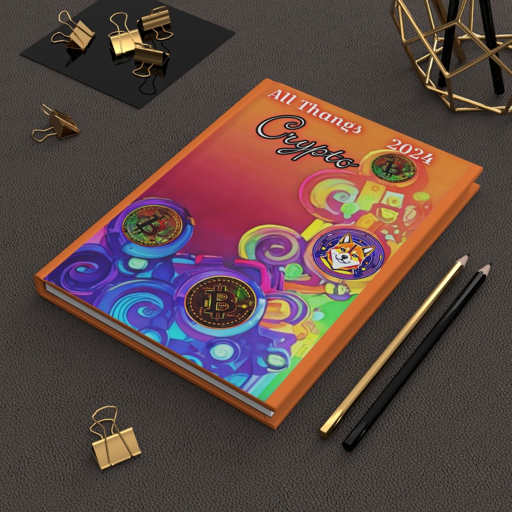 Crypto Log Book notebook 2024 hardcove journal