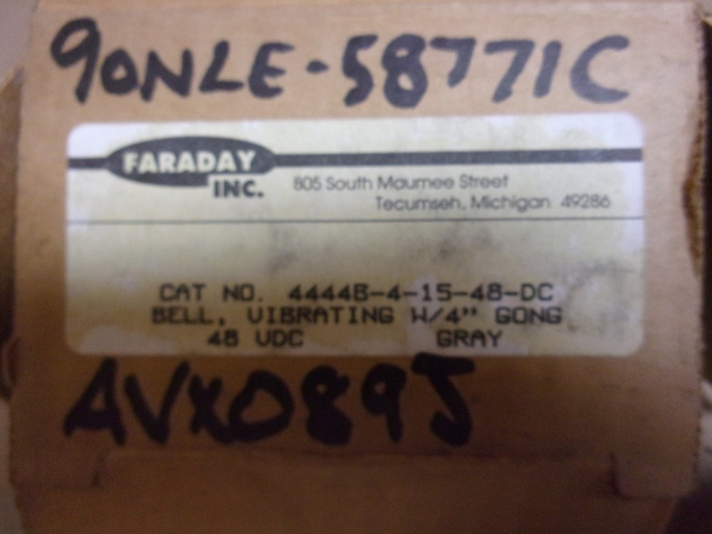 Faraday Bell , cat# 444B-4-15-48-DC
