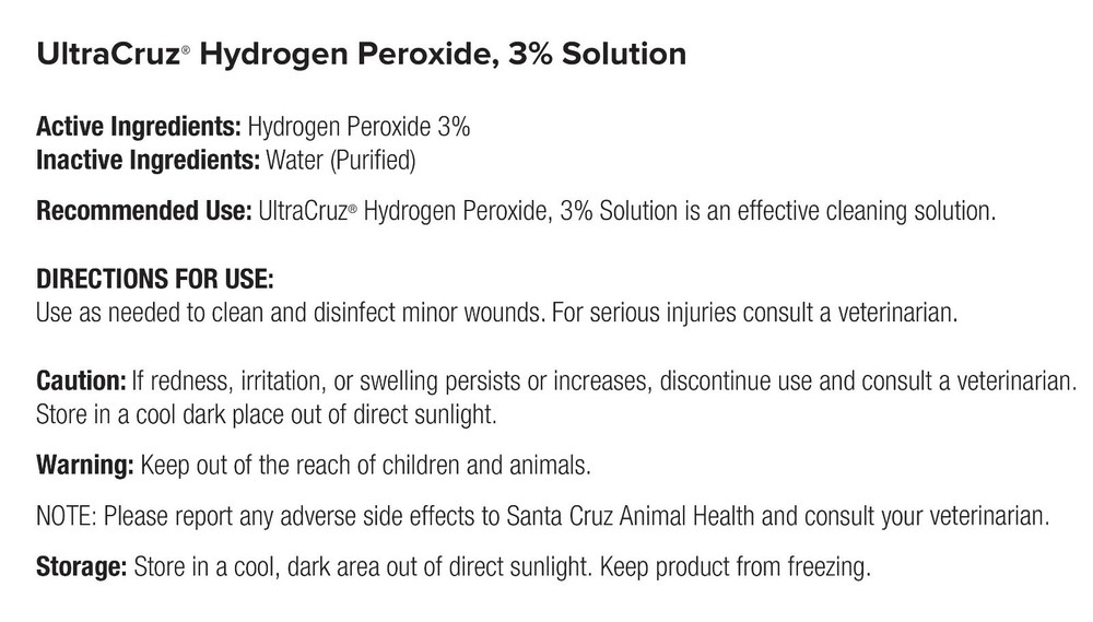 UltraCruz Hydrogen Peroxide, 3%, 1 Gallon