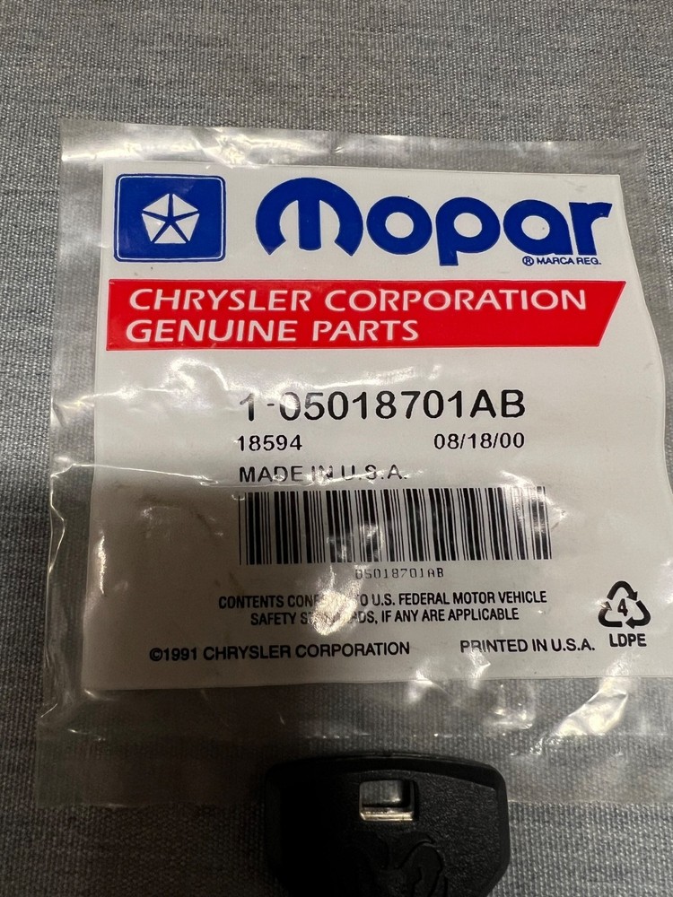 Genuine Mopar Master Key 5018701AB