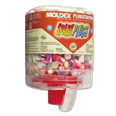 PlugStation Earplug Dispenser, Disposable Plastic Bottle, Foam Earplugs,