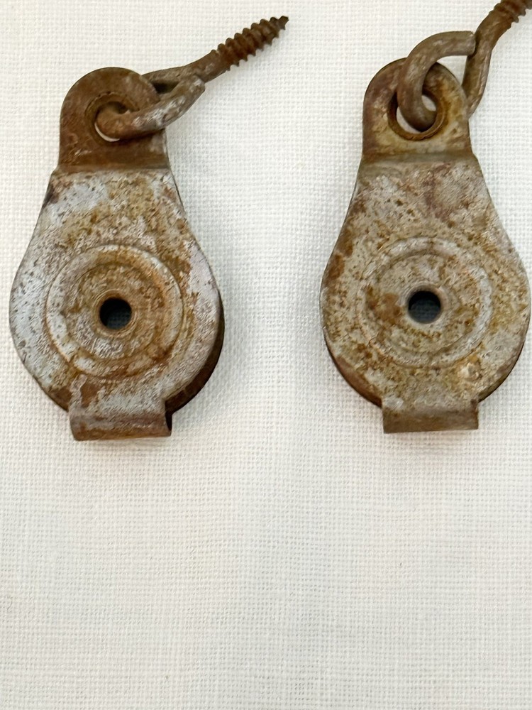 2 Vintage Pulleys
