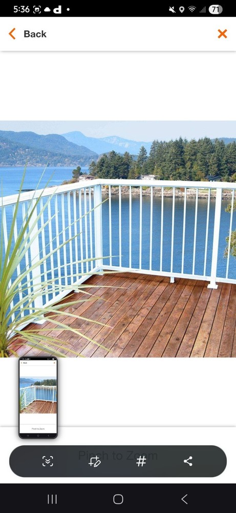 Peak Alluminum Railing