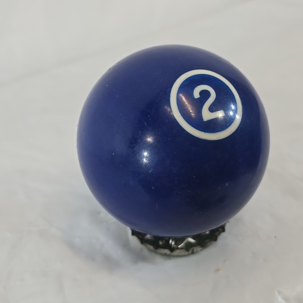 VTG Solid Navy Blue Pool Ball #2 - White Number - Unbranded Billiard Replacement