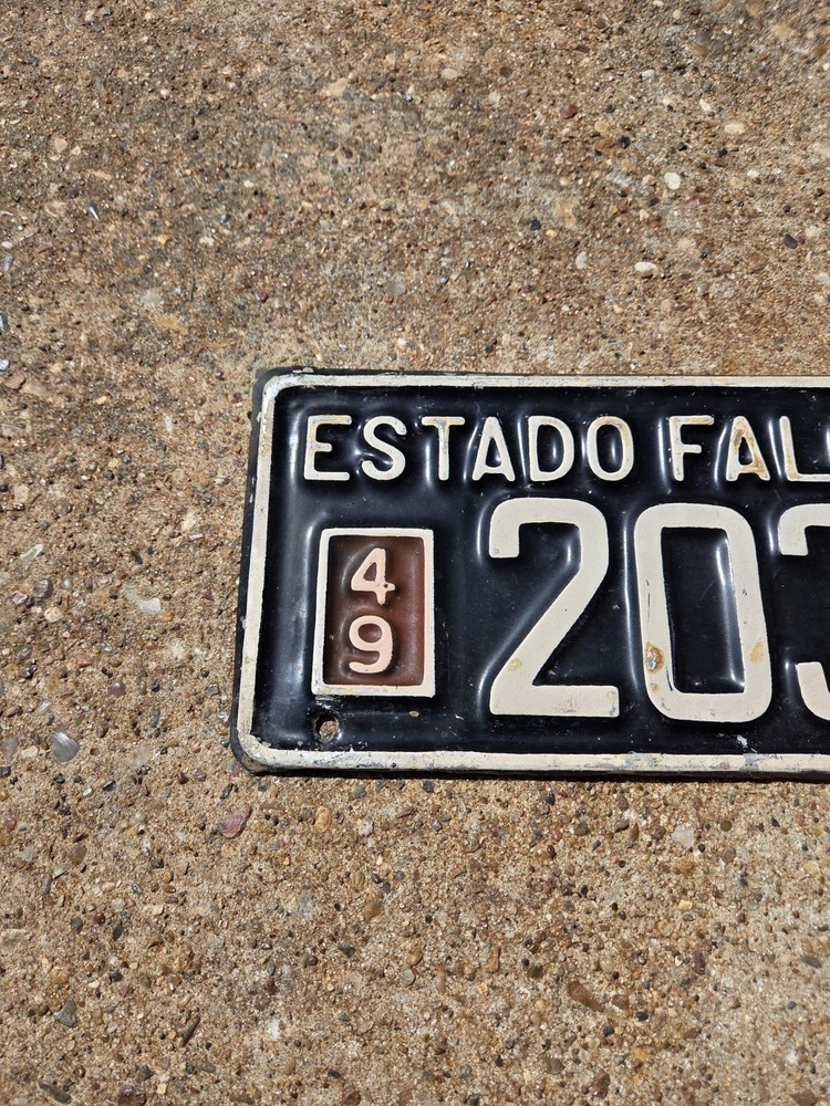 Venezuela 1949 License Plate