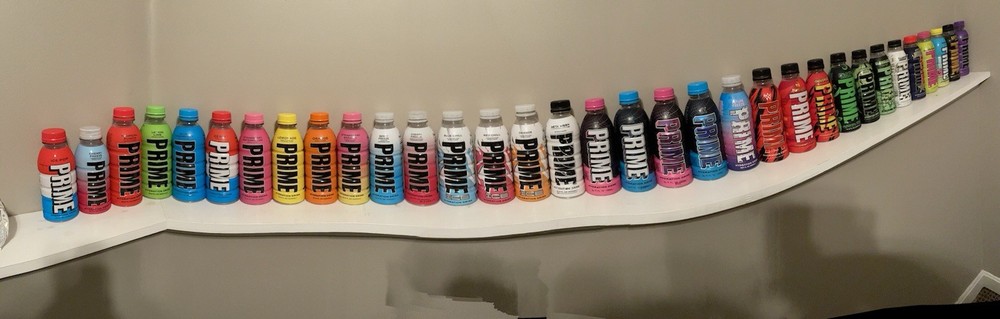 33 Empty Prime Bottles