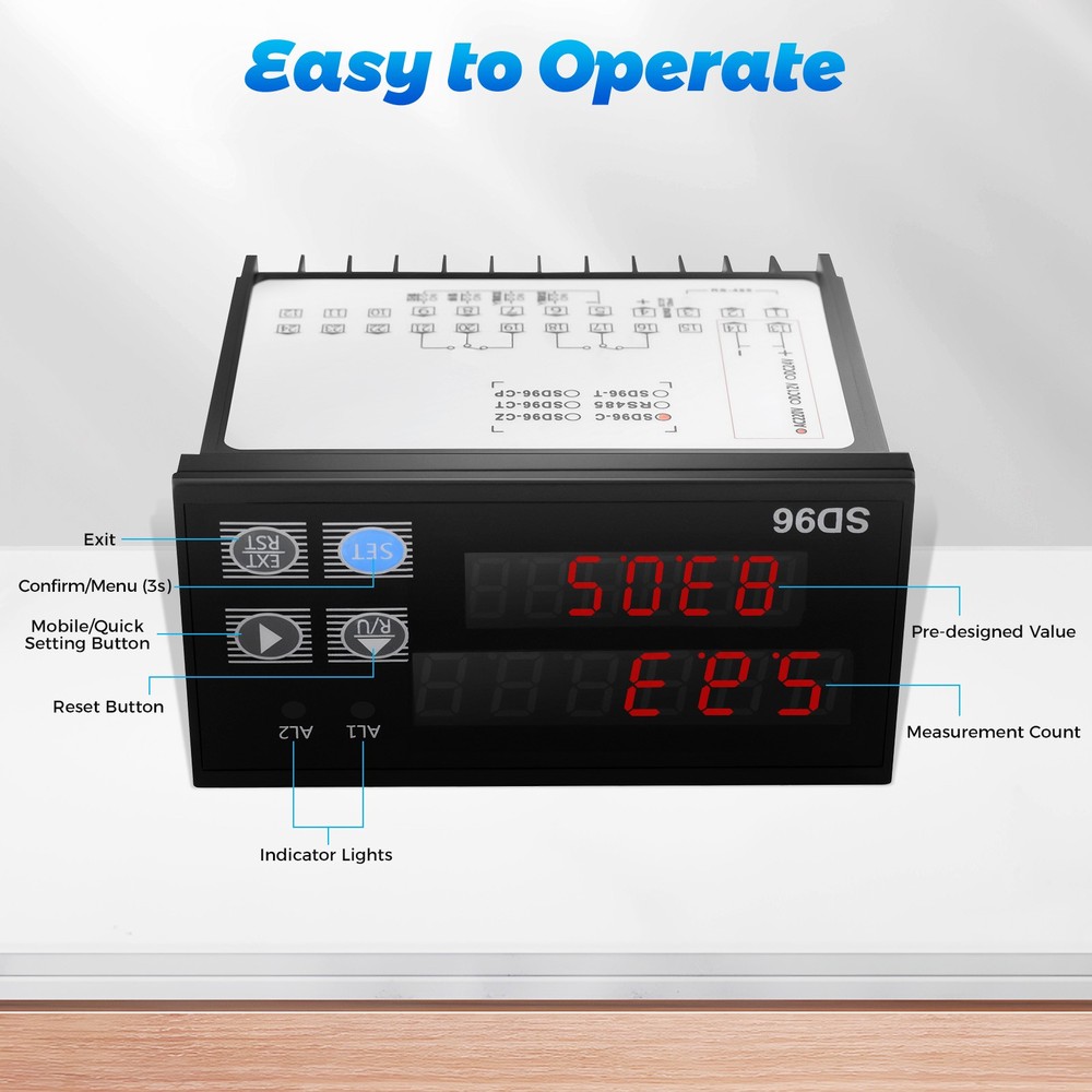 Digital Length Meter Rolling Wheel Length Measure Tool Meter Counter Electronic