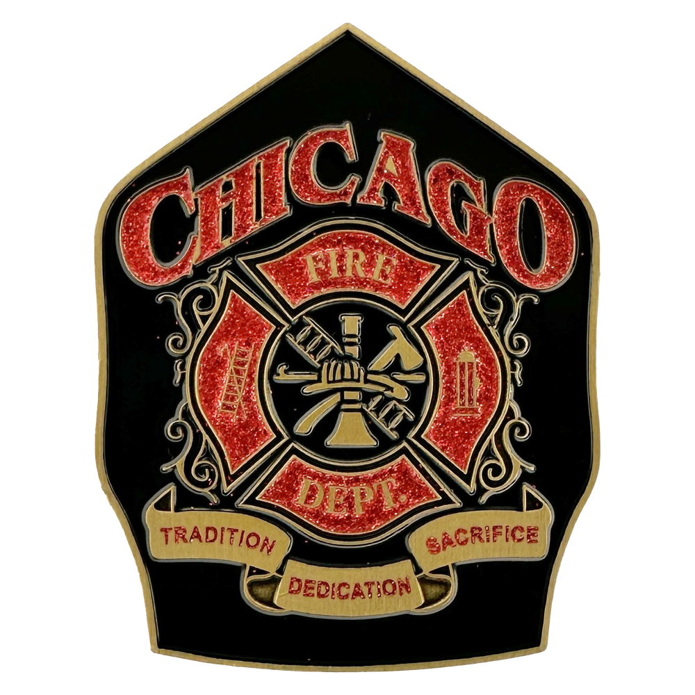 CHICAGO FIRE DEPARTMENT CHALLENGE COIN: St. Florian Shield