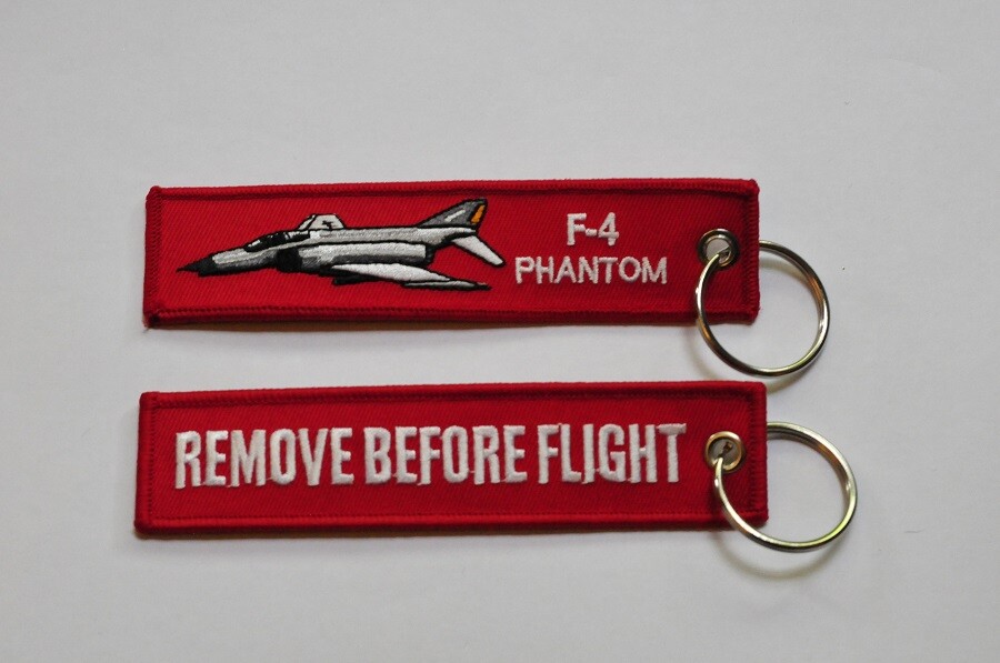 F-4 Phantom embroidered keychain keyring