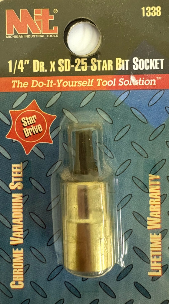 1/4" DRIVE SD-25 STAR BIT SOCKET MIT 1338