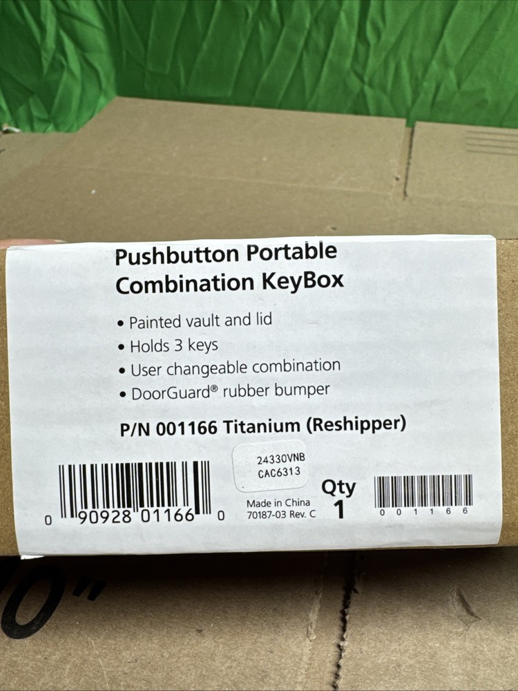 Kidde AccessPoint Security Portable Pushbutton Keysafe, 001166 NOB