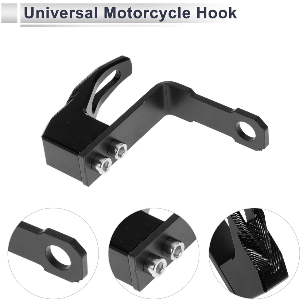 Motorcycle coat hanger hook 1 pcs black 83mm