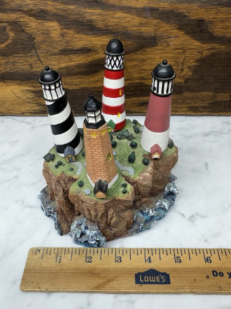 Lighthouse Butter Spreader Set w/ Display Base Coastal Nautical Decor