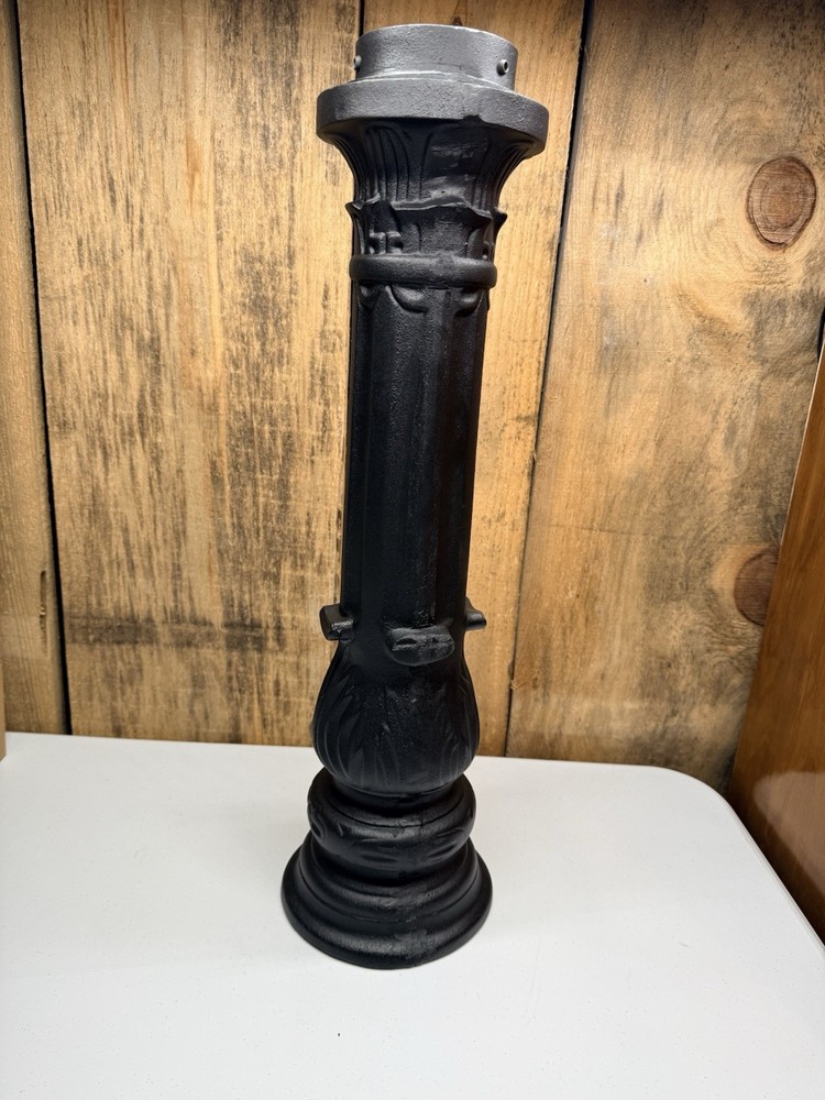 QualArc Lewiston Collection Decorative Mailbox Base Piece Black Powder Coat NEW