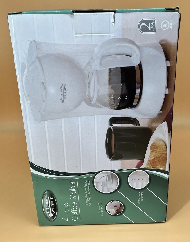 Kitchen Gourmet 4 Cup Coffee Maker