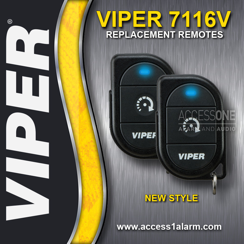 Pair of Viper 7116V 1-Button Remote Start 1-Way Replacement Remote Control 7111V