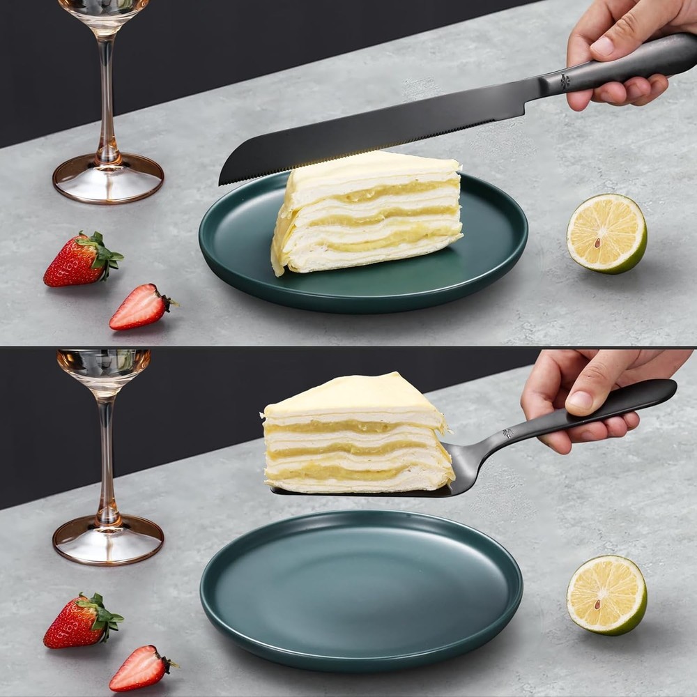 Wedding Cake Knife Server Set Stainless Steel Elegant Cutter