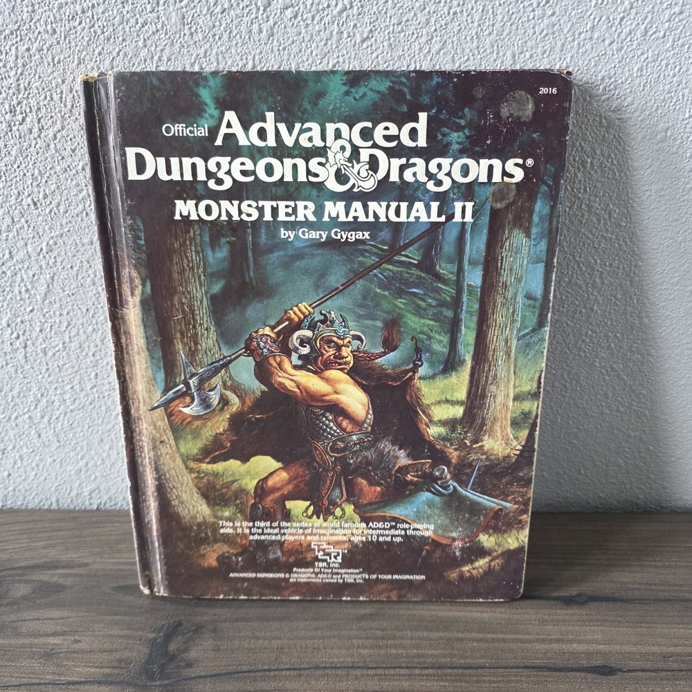 Monster Manual II 2 2016 AD&D TSR 1983