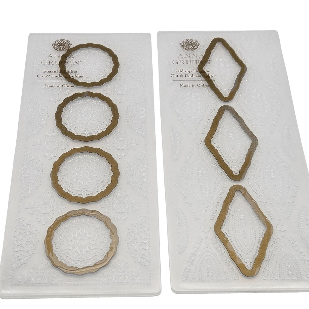 Anna Griffin Perfect Pattern Slimline Cut & Emboss Folders Set