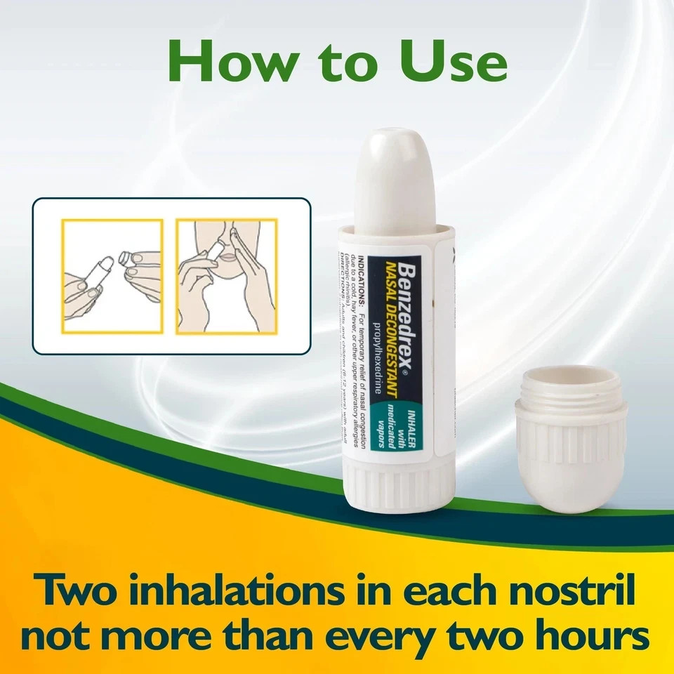 18 X PACK Benzedrex Nasal Decongestant Inhalers ✨ Quick Relief FRESH BATCH