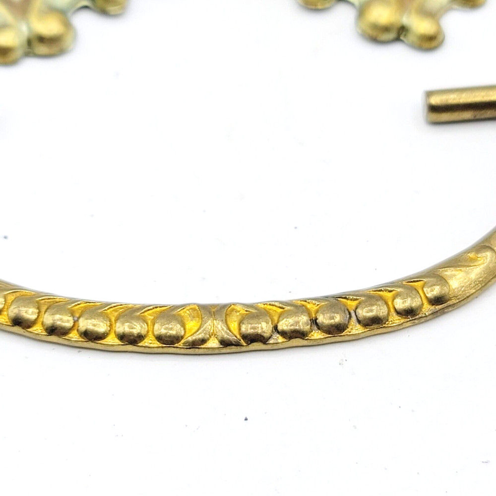 Vintage Brass Drawer Bail Pull Salvage Hardware Reclaimed 3"