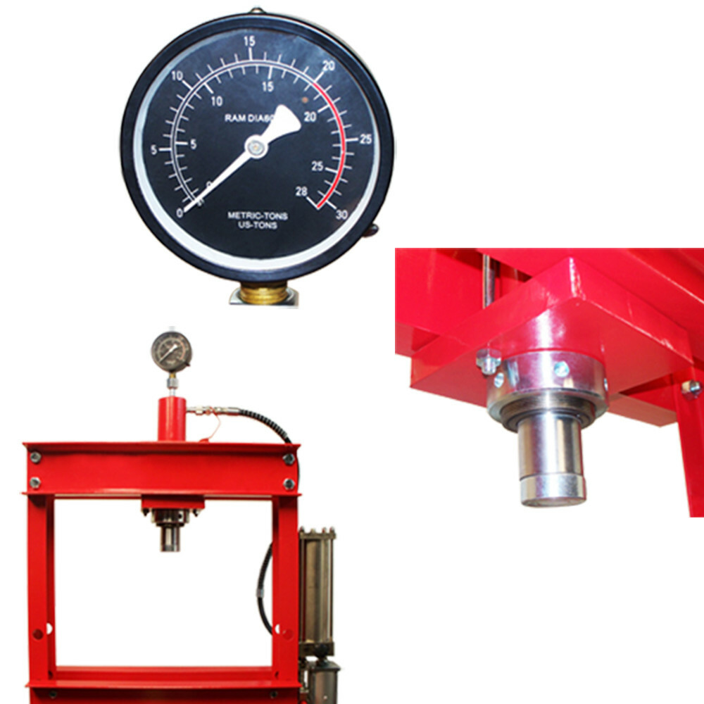 20 Ton Air Hydraulic Floor Shop Press H Type Frame