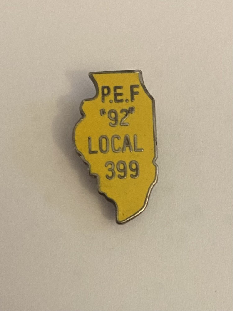 PEF 92 Local 399 Illinois Lapel Pin P187