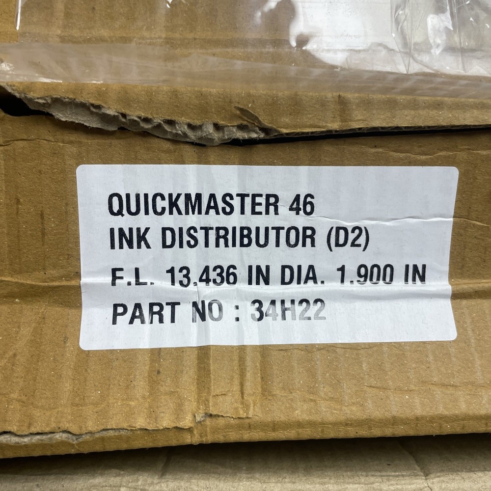 8 Pack quickmaster 46 ink distributor d2 34h22