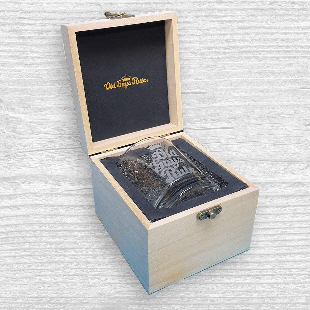 Old Guys Rule OG2322 - Whiskey Glass Gift Box