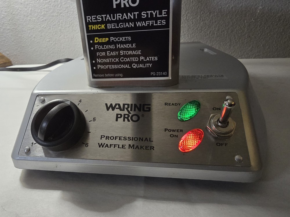 Waring Pro WMK300A Belgian Waffle Maker Silver