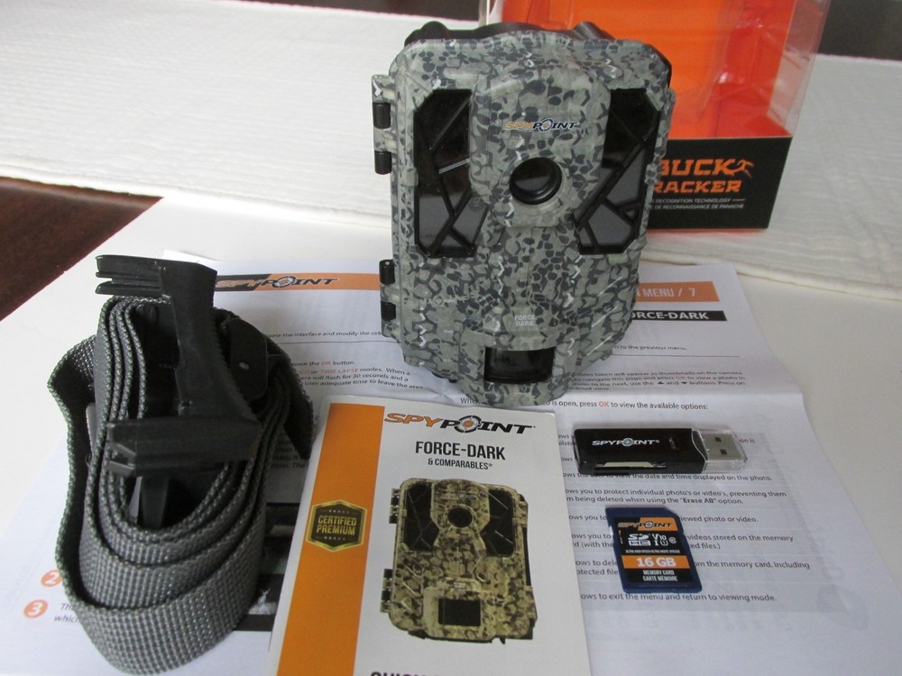 Spypoint FORCE-DARK Trail Camera - Camo (in original box)