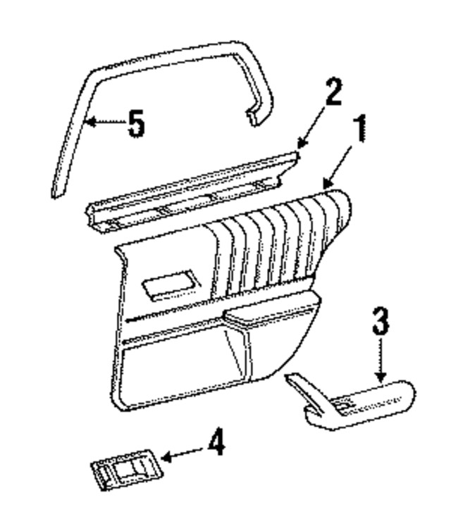 Genuine GM Door Trim Panel Retainer 10140275