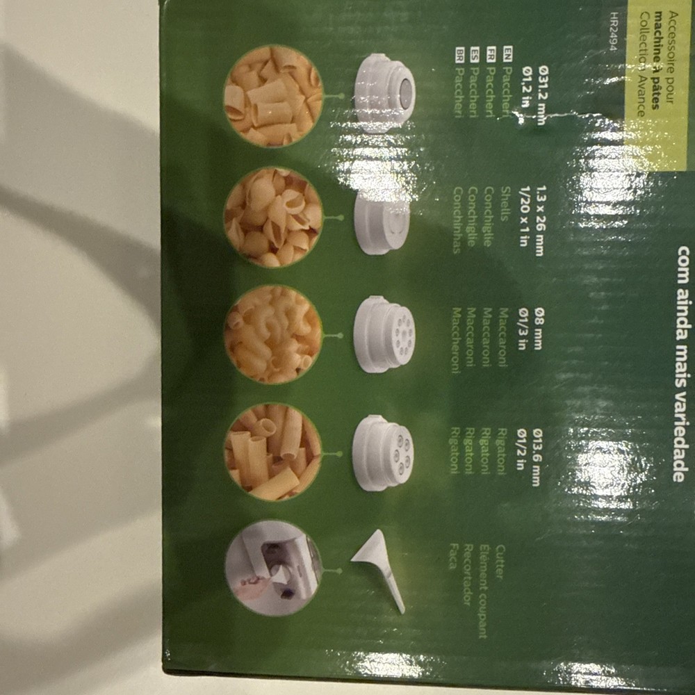 Phillips 4 Set Pasta, Making Attachments For Pasta Machine Brand New
