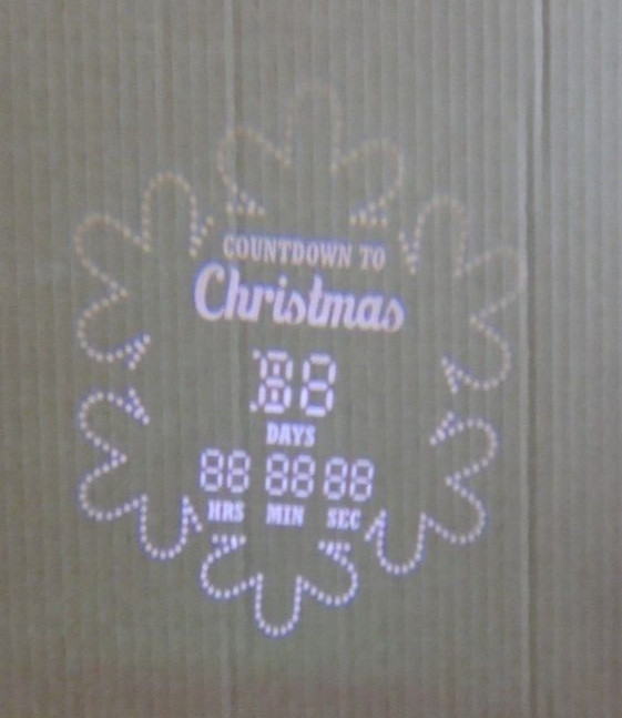 Gemmy Smart Lights Bluetooth Countdown to Christmas Projection