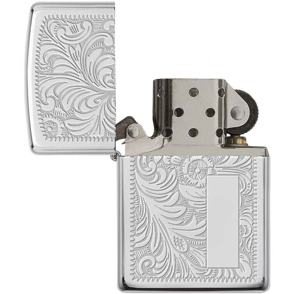Zippo High Polished Chrome Venetian Pocket Lighter