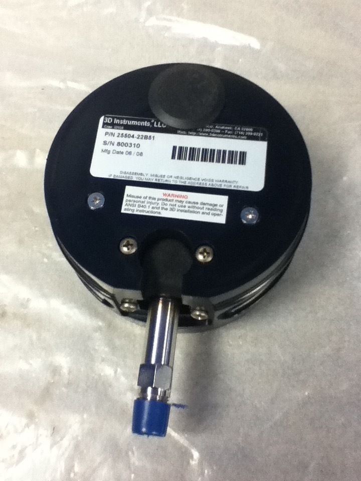 3D INSTRUMENTS 25504-22B51 GAUGE