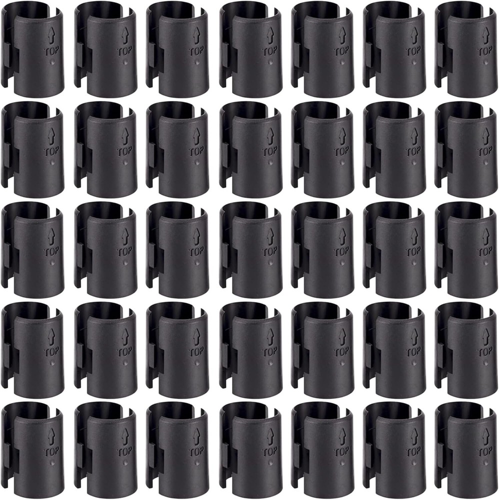 Wire Shelf Clips Shelving Split Sleeves Lock Metal Rack Fits 1" Post 54-Pack