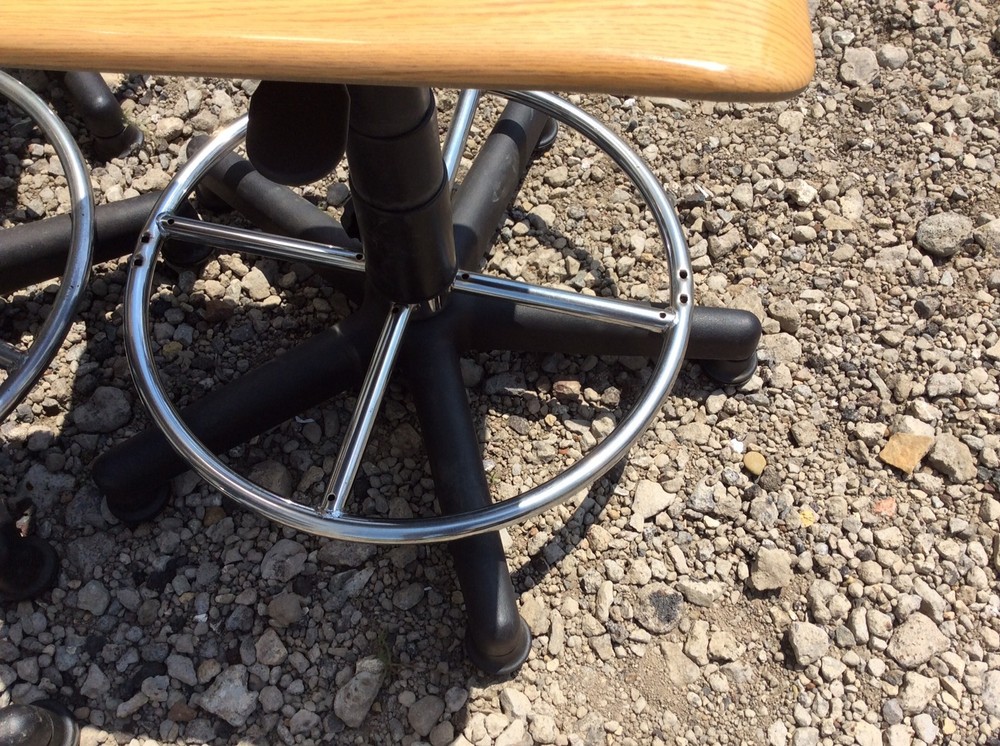 7 Same Columbia Hydraulic Adjustable 21" To 31" - 360 Turn Stools - Very Nice