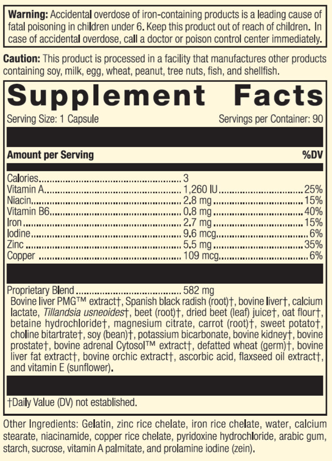 Standard Process - Livaplex - 90 Capsules