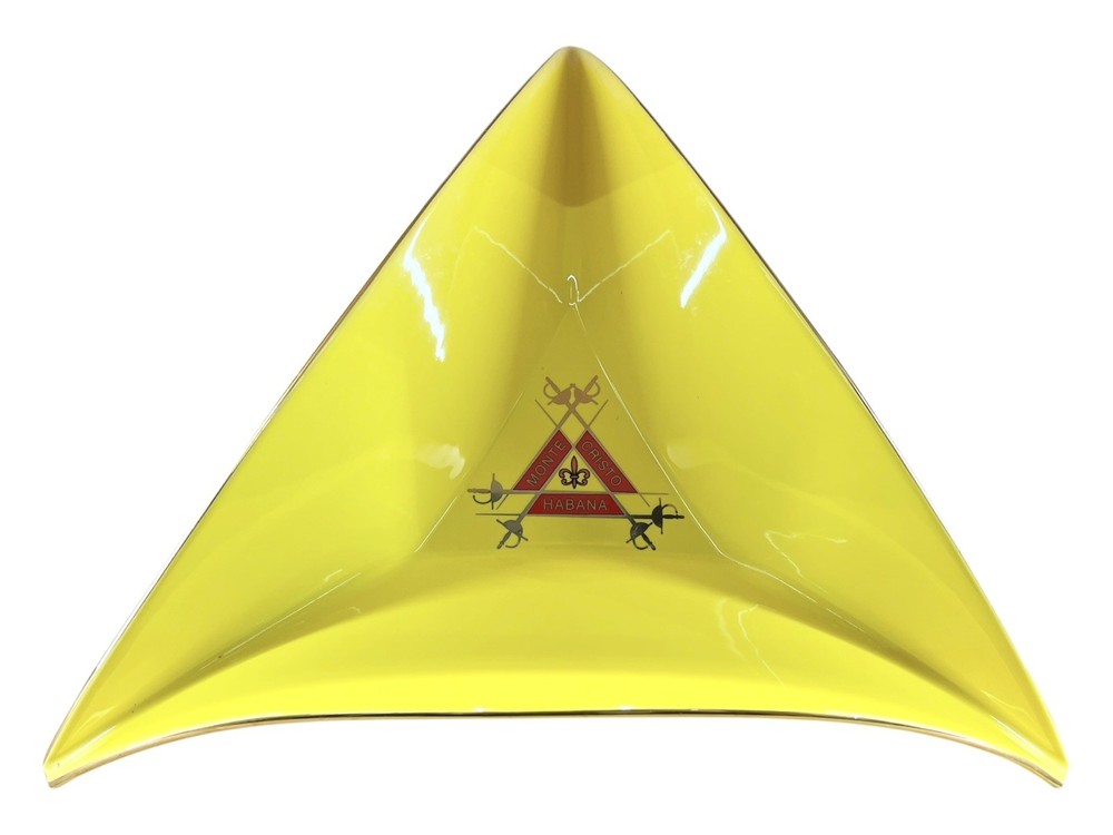 TRICORN YELLOW MONTE TABLE ASHTRAY.